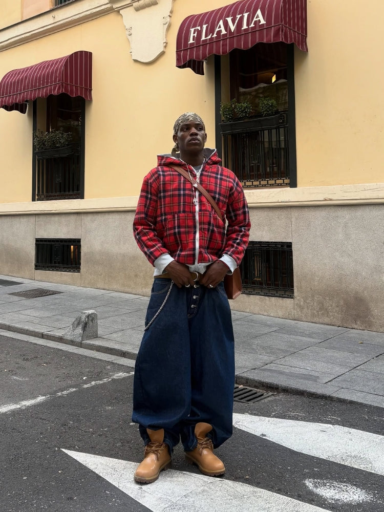 Cremallera a cuadros del revés de DCRB