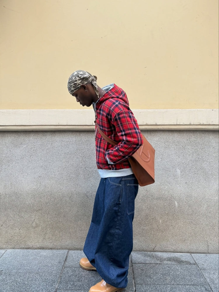 Cremallera a cuadros del revés de DCRB