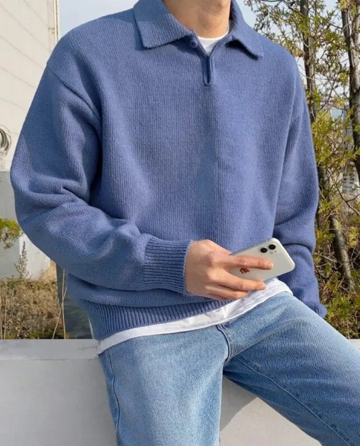 El suéter polo con botones Arveilo