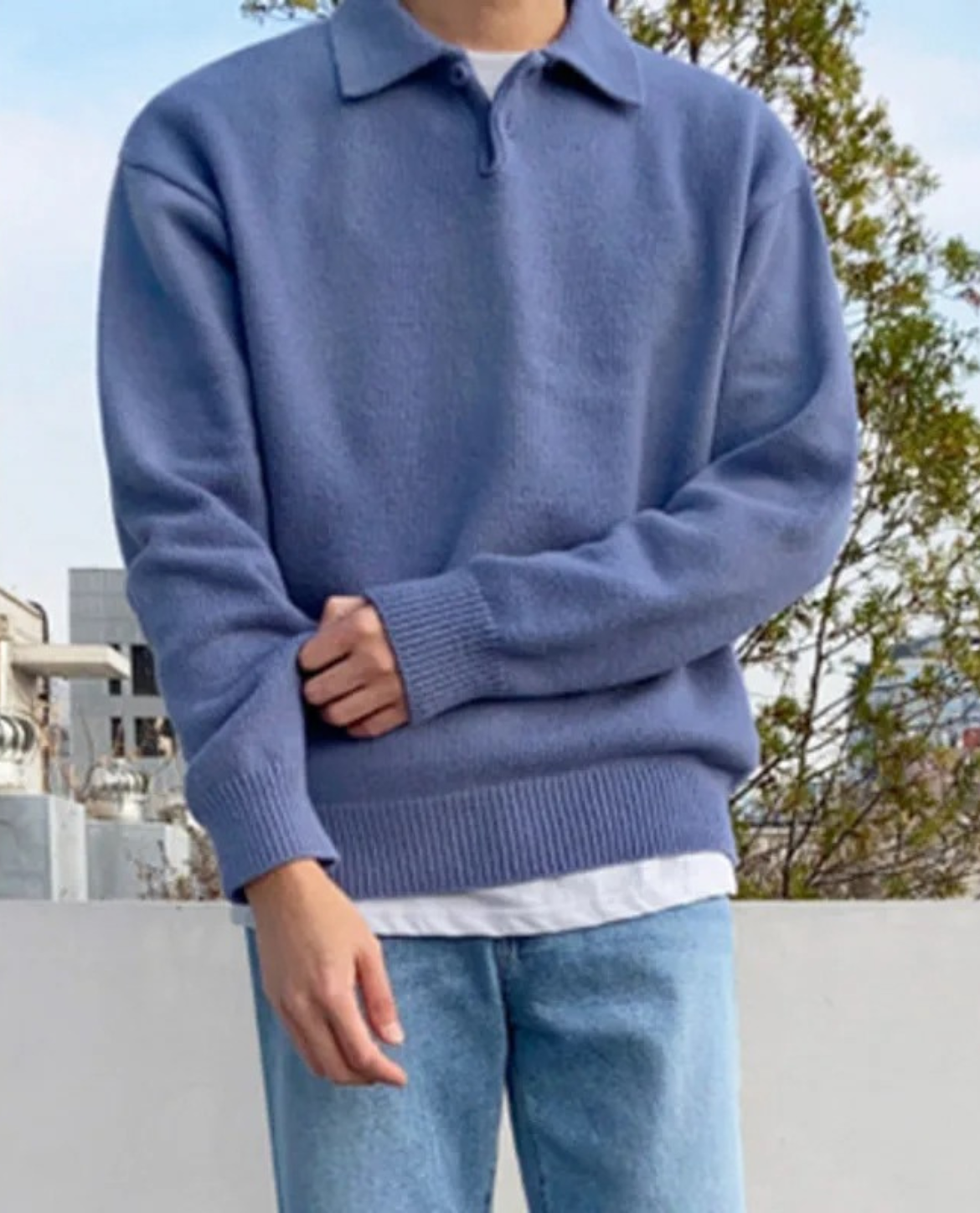 El suéter polo con botones Arveilo