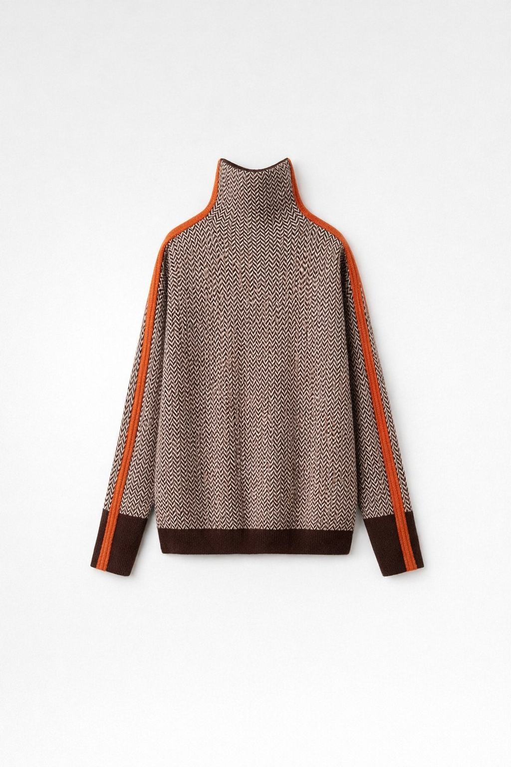 Elara | Jersey de cuello alto con rayas en contraste