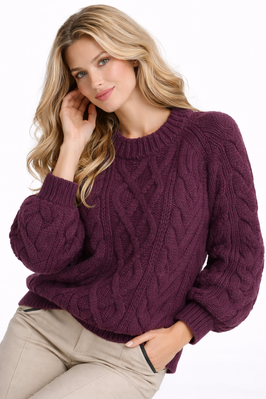 Suéter cuello alto cálido, estilo coreano, manga larga para otoño e invierno