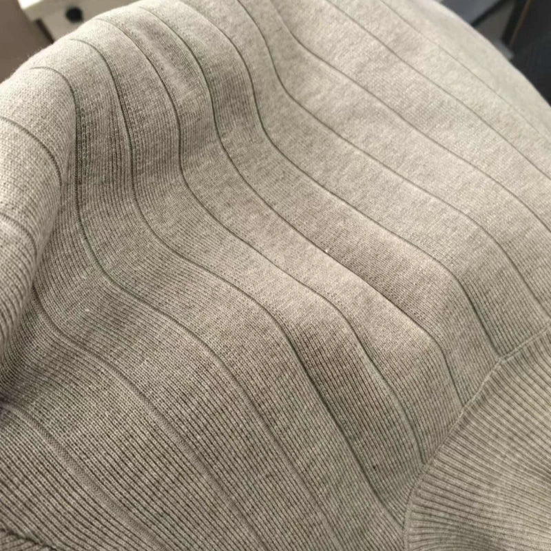 REALEFT Otoño Invierno 2 piezas Conjuntos blancos para mujer Chándal de punto Suéter de cuello alto y pantalón de jogging recto Trajes 2026 Nuevo