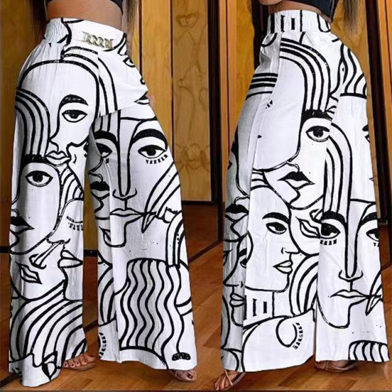 Pantalones de mujer de cintura alta, corte ancho y cinturón incluido. Elegantes, cómodos y fáciles de combinar para cualquier ocasión.